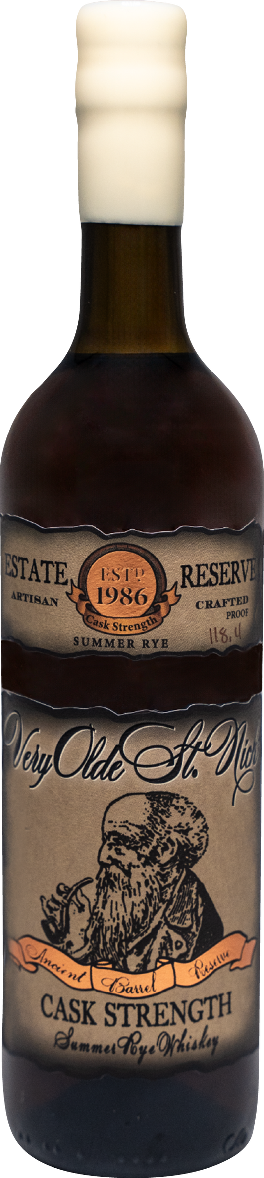 Summer Rye Whiskey, Very Olde St. Nick, Cask Strength, Preservation Distillery