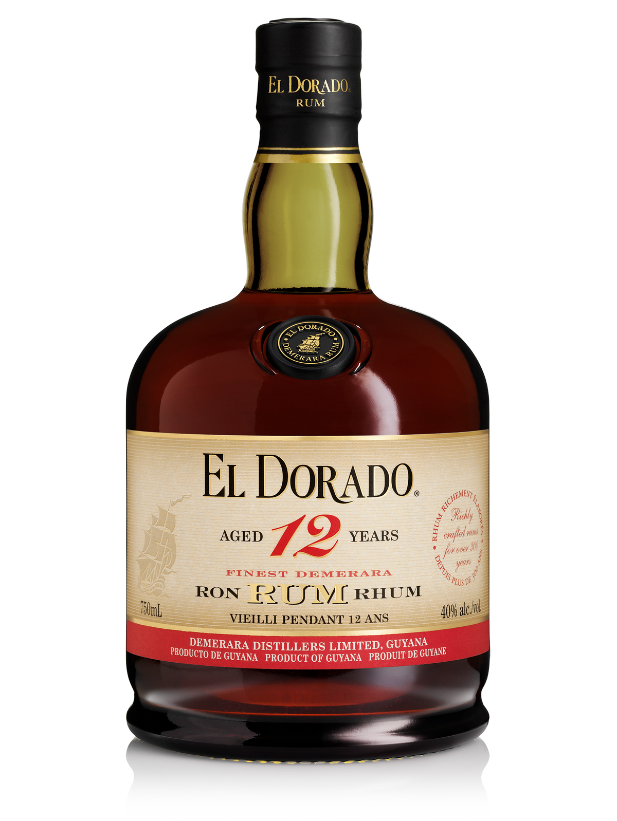 Super Premium 12 Year Old Rum Mini, El Dorado