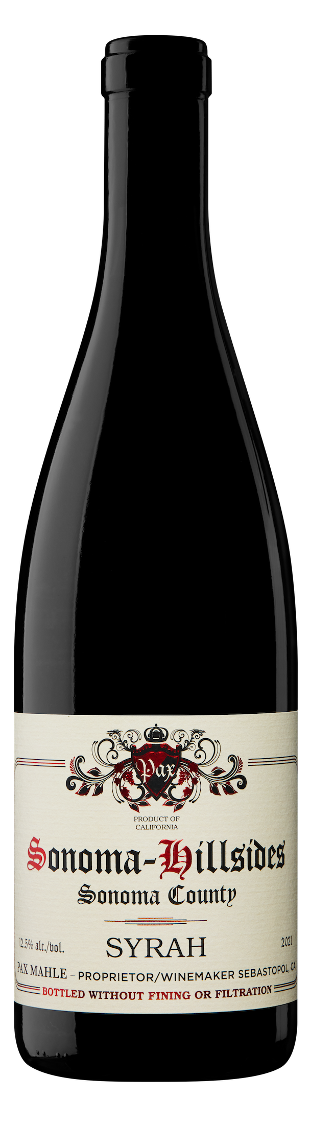 Syrah 'Sonoma Hillsides', Pax 2023