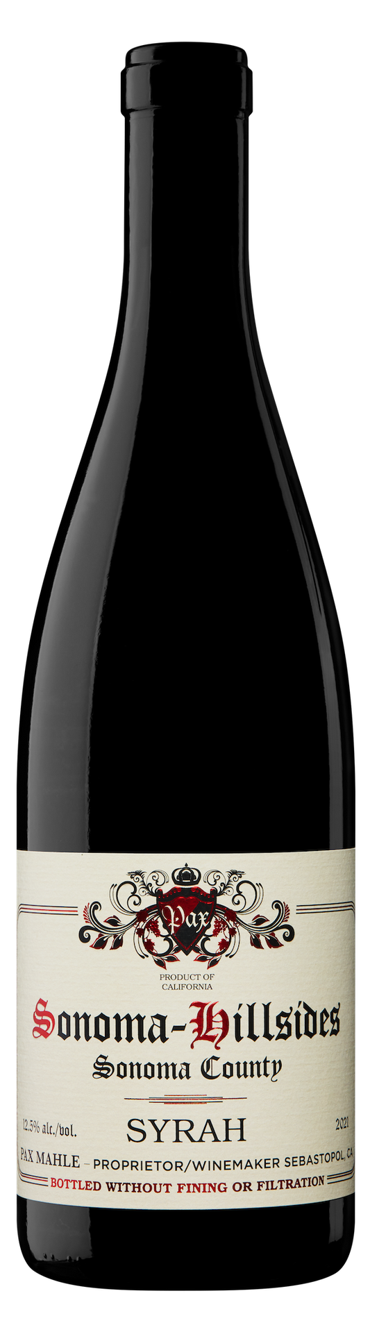 Syrah 'Sonoma Hillsides', Pax 2023