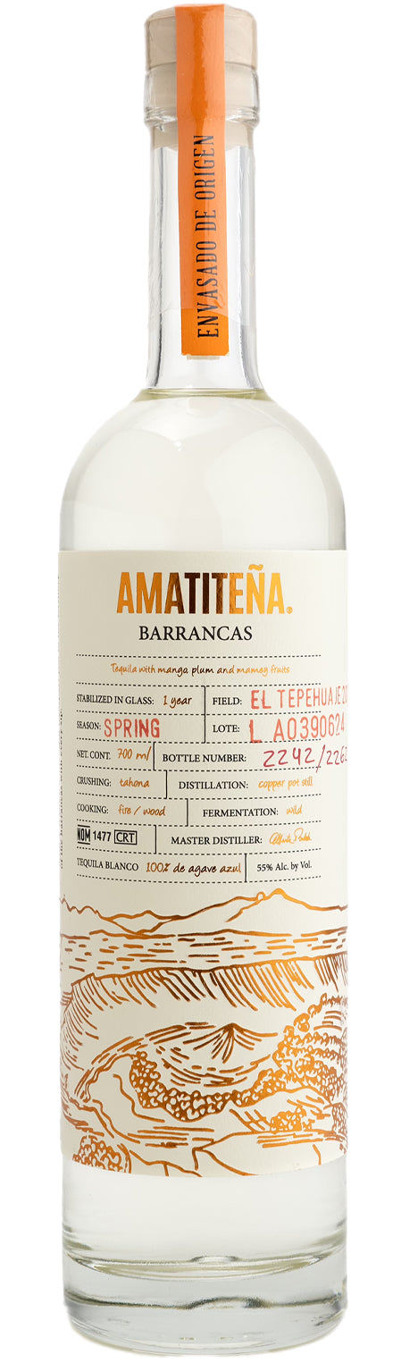 Tequila 'Barrancas' [Wild Mango, Mamey, and Plum], Amatitena