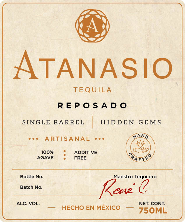 Tequila Reposado, Cask Strength Single Barrel, Atanasio