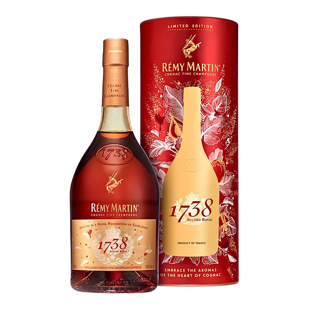 Remy Martin 1738 Accord Royal 'Heart Of Cognac' Gift Pack 2025 Holiday Collection 750ml