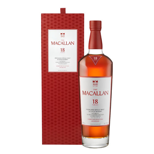 The Macallan Sherry Oak Scotch Single Malt 18 Year
