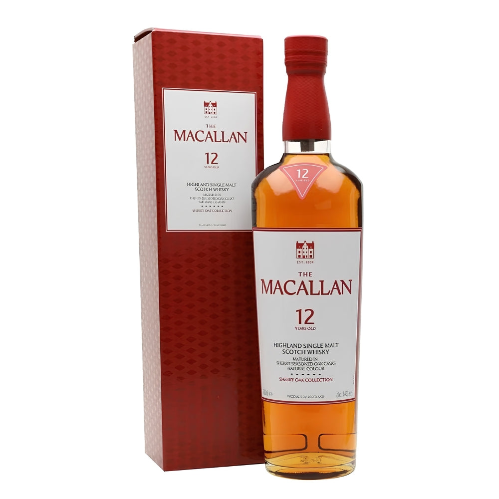 The Macallan Sherry Oak Scotch Single Malt 12 Year