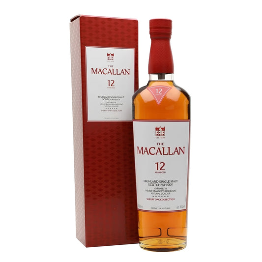 The Macallan Sherry Oak Scotch Single Malt 12 Year