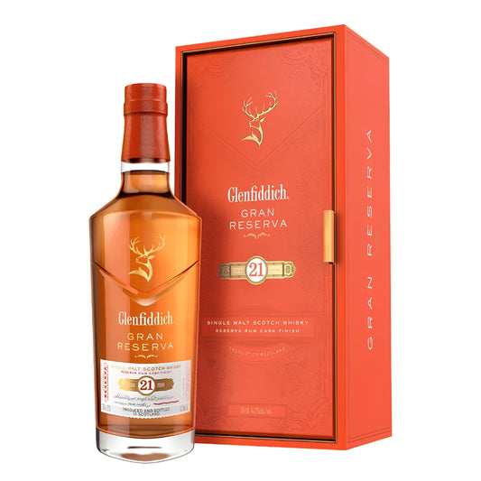 Glenfiddich 21 Year Old Gran Reserva Rum Cask Finish Single Malt Scotch Whisky 750 ML