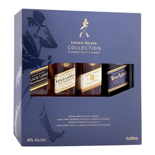 Johnnie Walker Collection 200Ml Gift 4 Pack