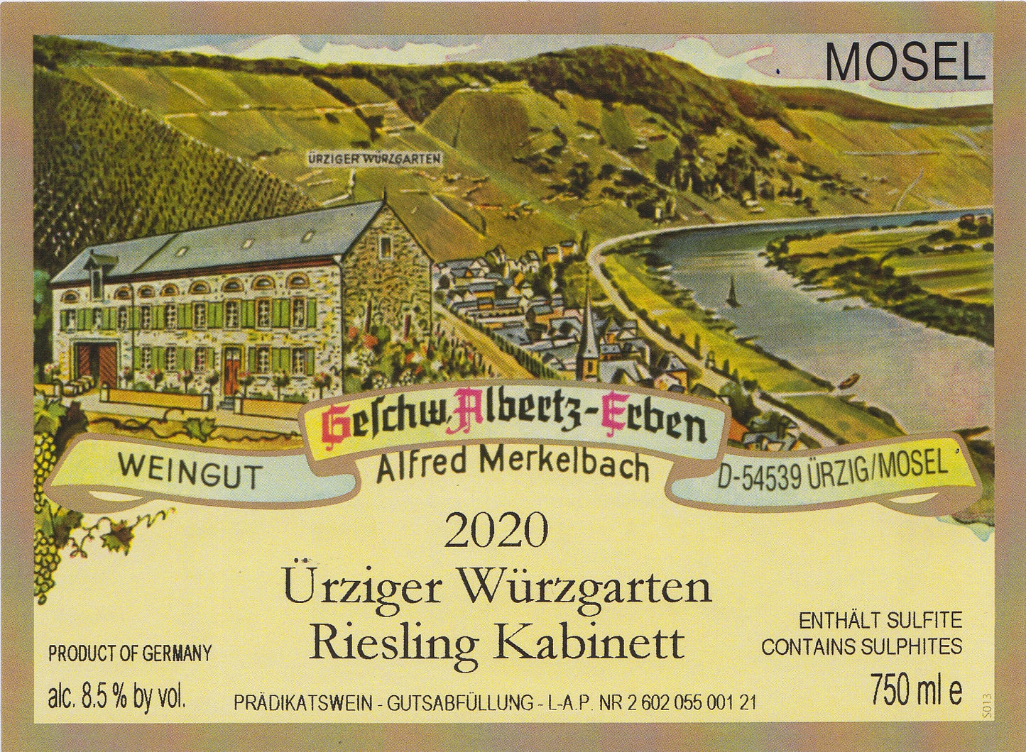 Urziger Wurzgarten Riesling Kabinett, Merkelbach