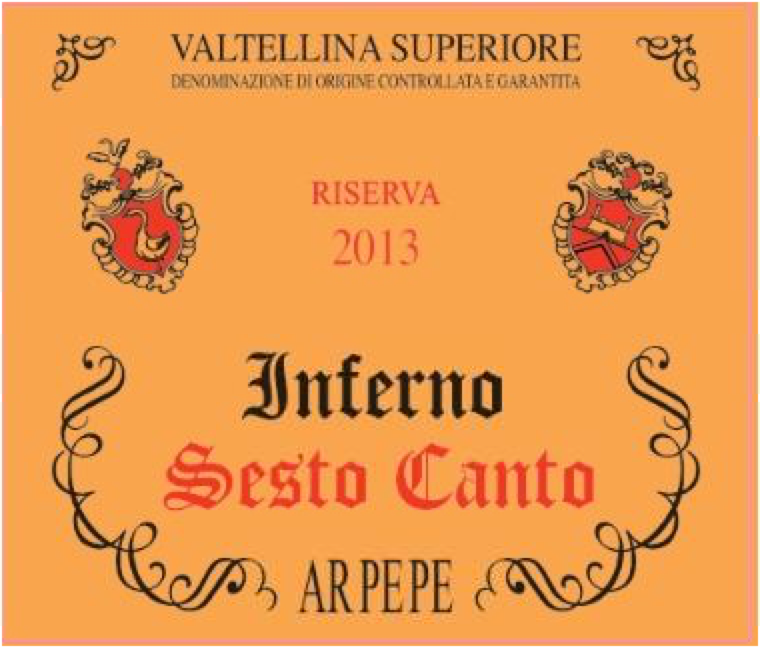 Valtellina Superiore Riserva Inferno 'Sesto Canto', ARPEPE 2016