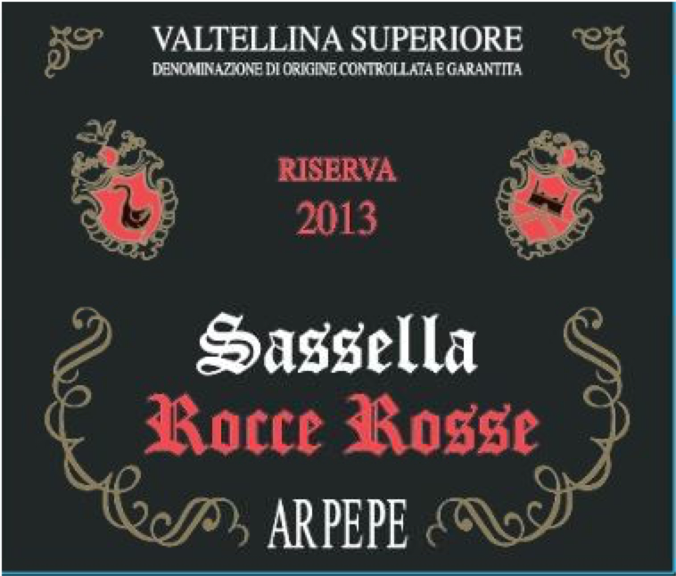 Valtellina Superiore Riserva Sassella 'Rocce Rosse', ARPEPE 2016