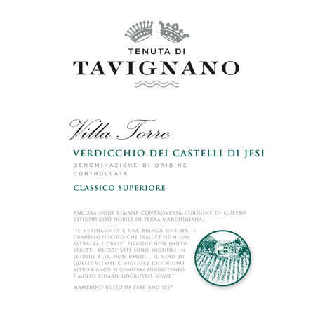 Verdicchio Castelli Di Jesi Classico 'Villa Torre', Tavignano [Mwo]