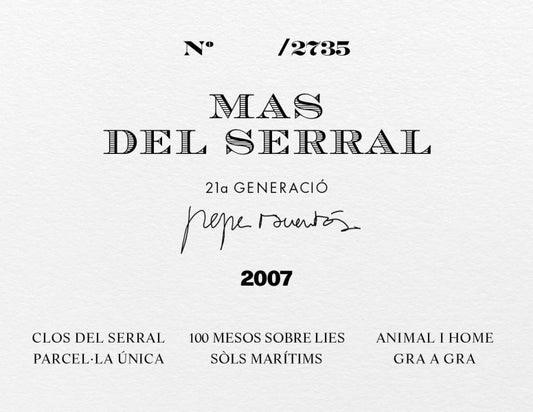 Vi Escumos De Qualitat, Mas Del Serral 2015