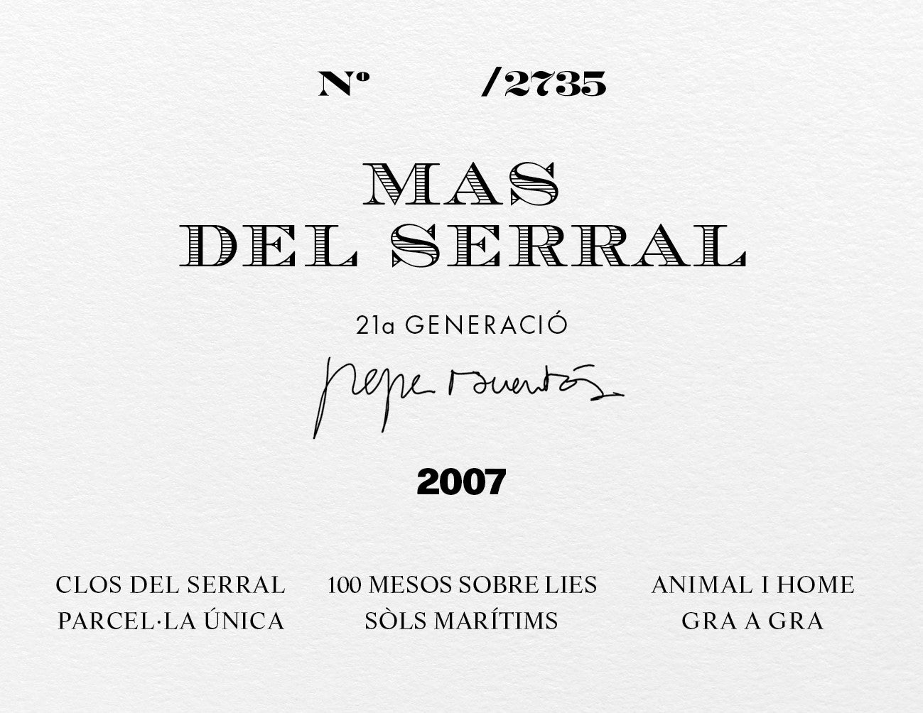Vi Escumos de Qualitat, Mas del Serral 2014
