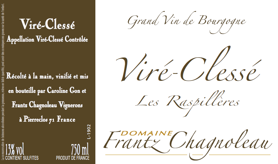 Vire-Clesse "Les Raspilleres", Domaine Frantz Chagnoleau 2023