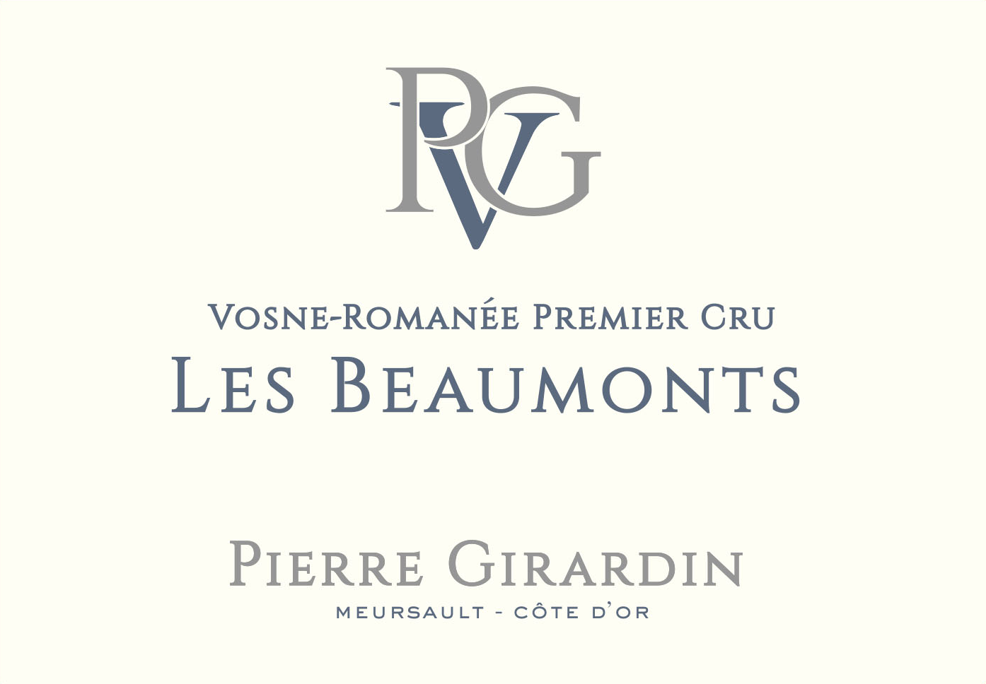 Vosne-Romanee 1er "Les Beaumonts", Pierre Girardin 2022