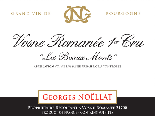 Vosne-Romanee 1er "Les Beaux Monts", Georges Noellat 2022