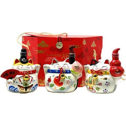 Yamato Three Cats Gift Japanese Whiskey 3X375ml