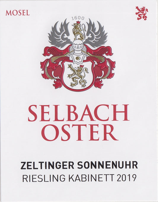 Zeltinger Sonnenuhr Riesling Kabinett, Selbach-Oster