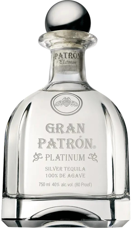 Patron Tequila Gran Platinum Tequila With Wood Box