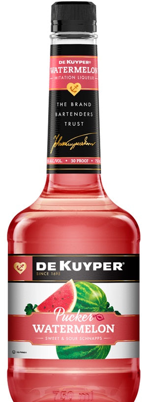 DeKuyper Watermelon Pucker Schnapps Liqueur Plastic Bottle