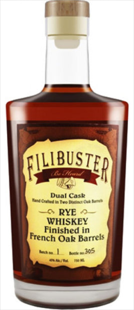 Filibuster Rye Whiskey Dual Cask