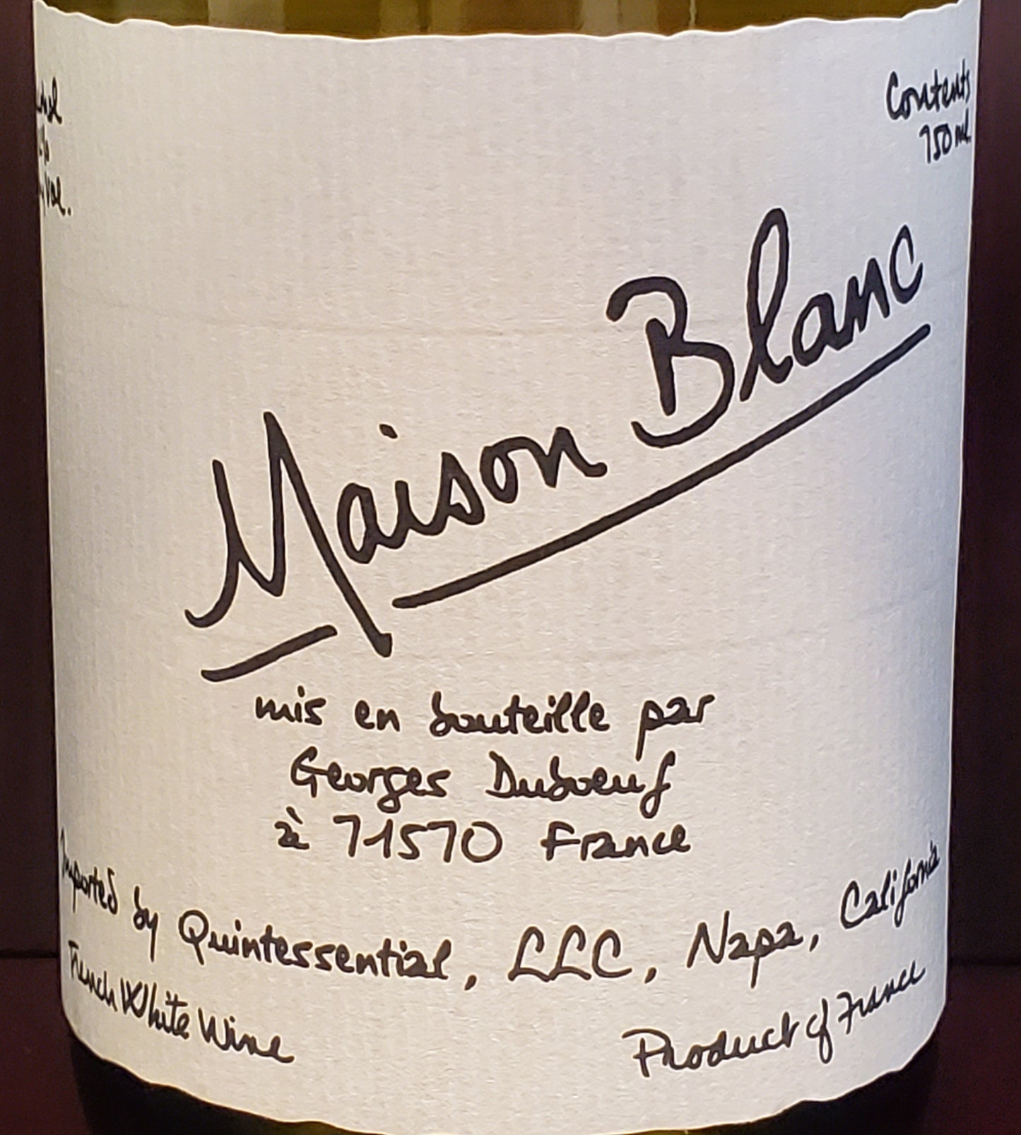 Georges Duboeuf Maison Blanc