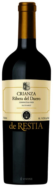 de Restia Ribera del Duero Crianza 2012