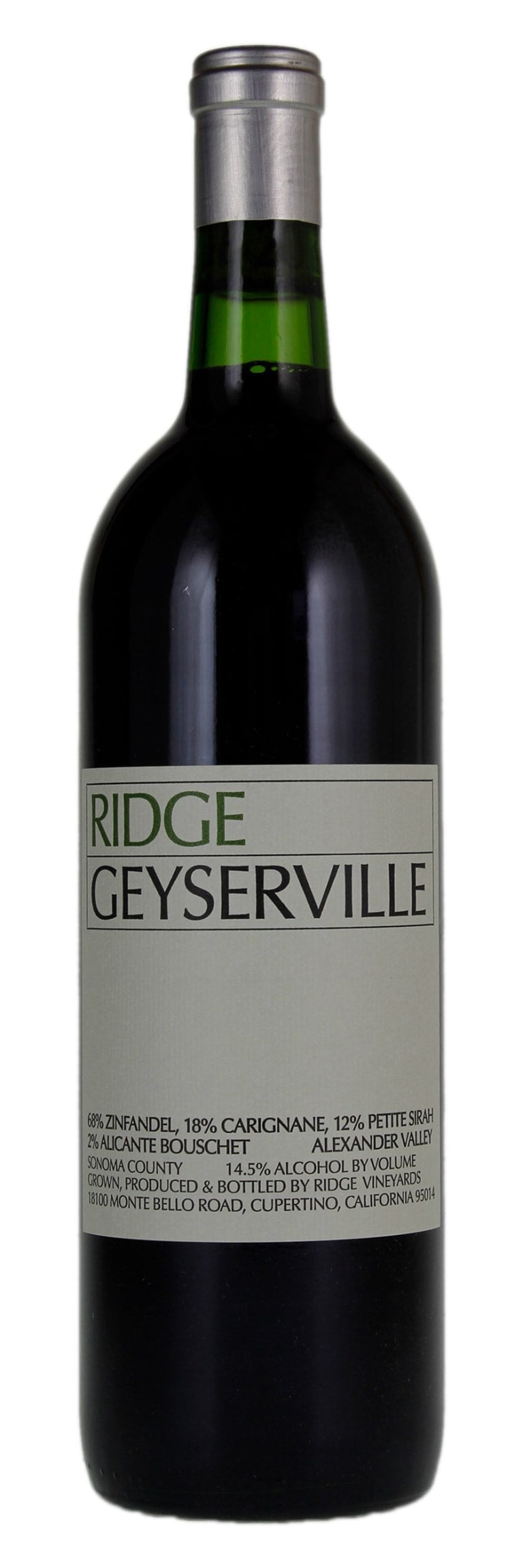 Ridge Vineyards Geyserville 2018
