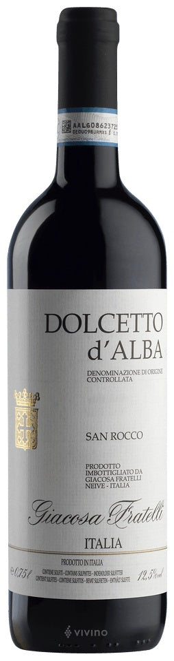 Giacosa Fratelli Dolcetto d'Alba San Rocco 2019