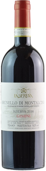 Brunello di Montalcino Riserva 'Gemini', La Serena 2016