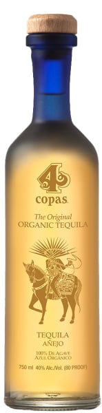 4 Copas Tequila 4 Copas Organic Tequila Añejo