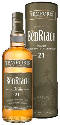 Benriach Scotch Single Peated Malt 21 Year Temporis 1921