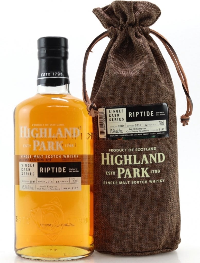 Highland Park Single Cask Series Riptide Single Malt Scotch 12 year old