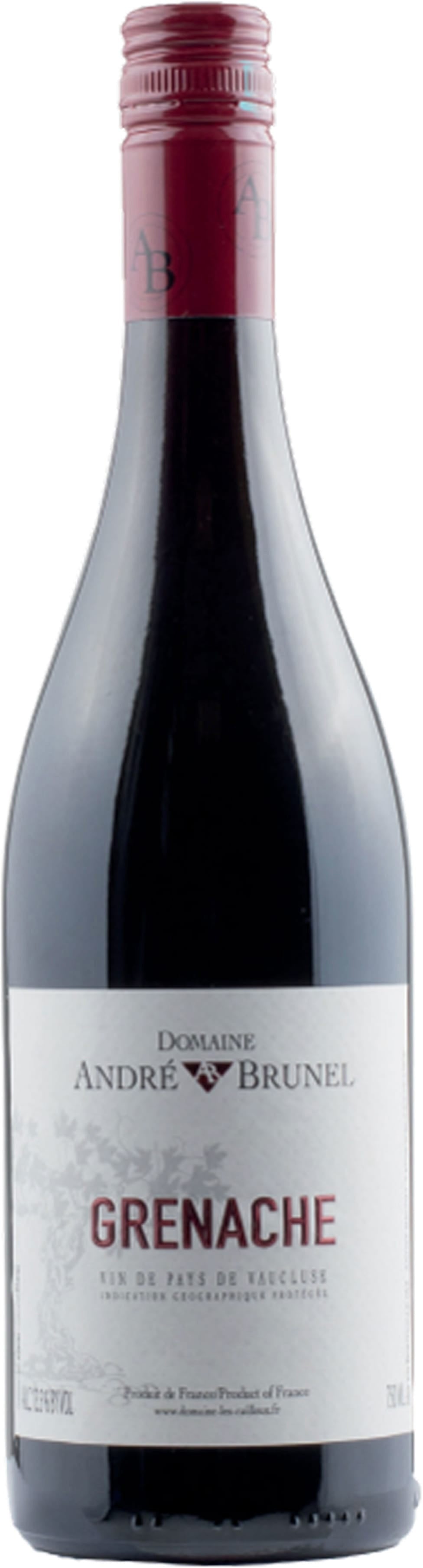 ANDR BRUNEL VIN DE PAYS GRENACHE 2018