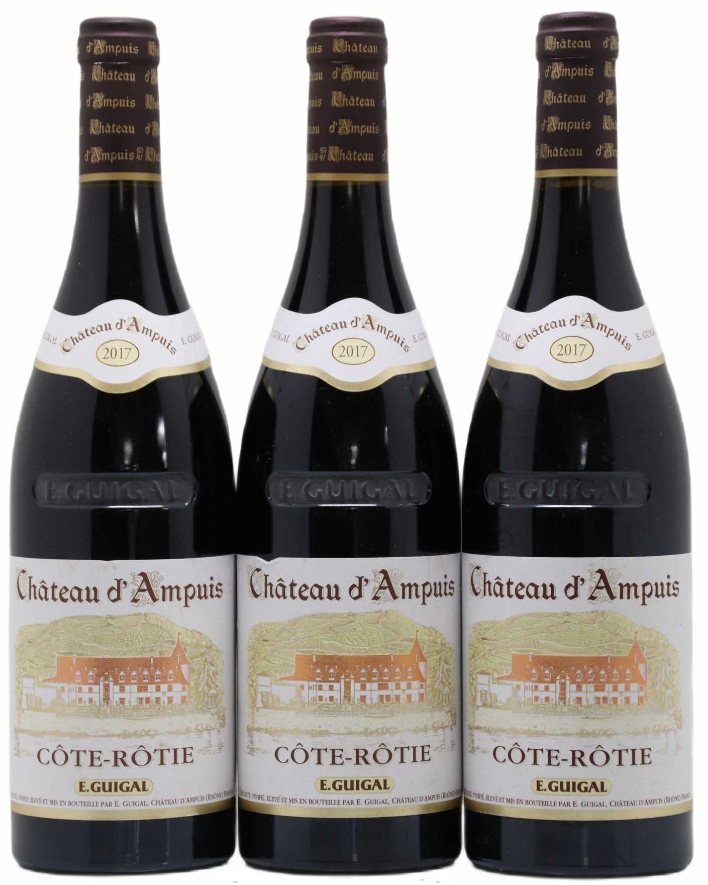GUIGAL COTE ROTIE CHATEAU D'AMPUIS 2017 3 PACK