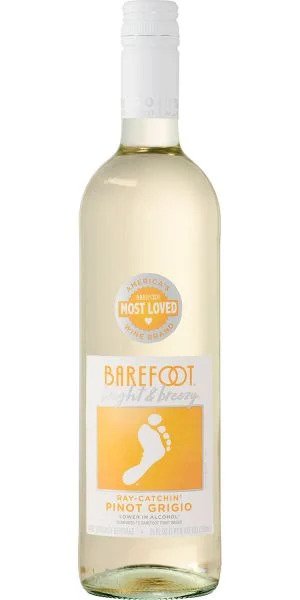 BAREFOOT CELLARS BAREFOOT CELLAR'S BRIGHT & BREEZY PINOT GRIGIO