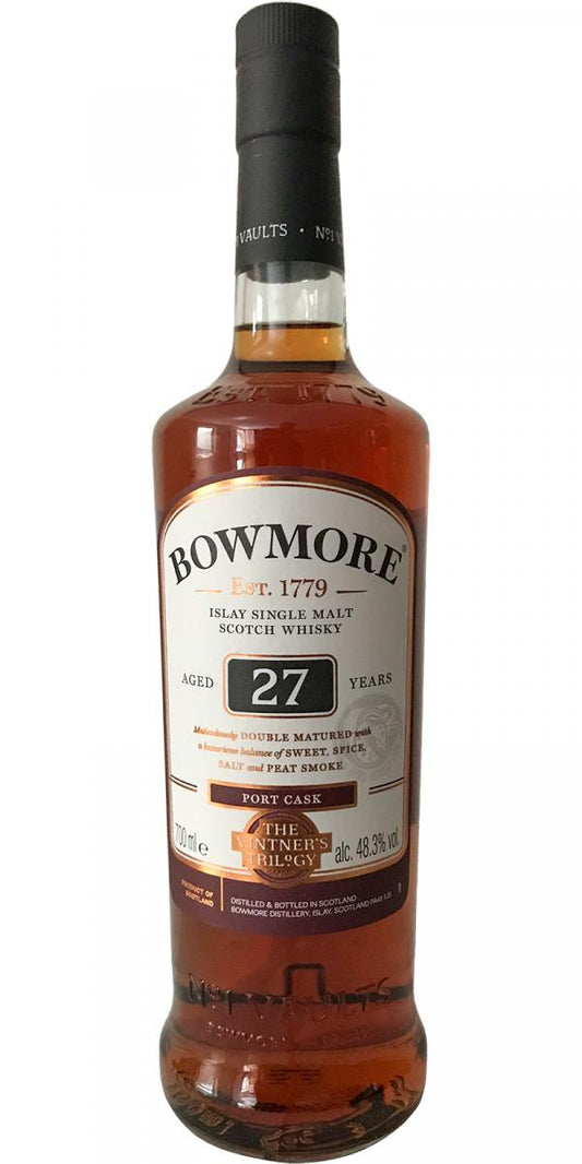 Bowmore Scotch Single Malt 27 Year Port Cask The Vintner's Trilogy