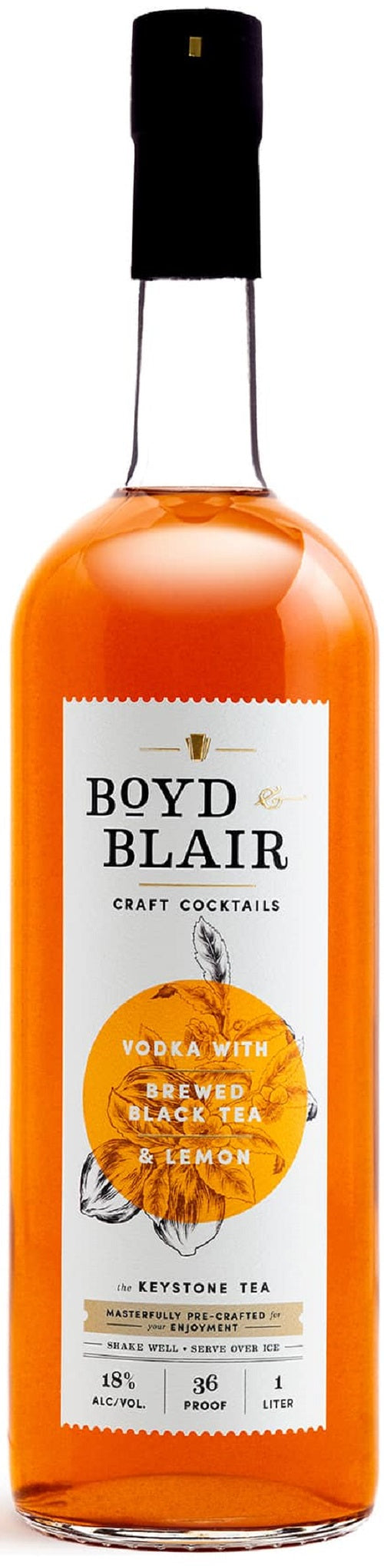 Boyd & Blair Craft Cocktails Vodka Brewed Black Tea Lemonade