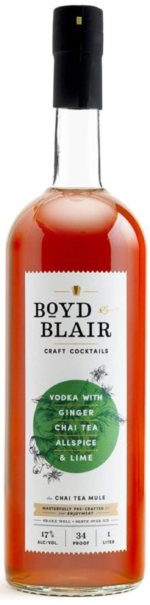 Boyd & Blair Craft Cocktails Vodka Ginger Chai Tea Citrus