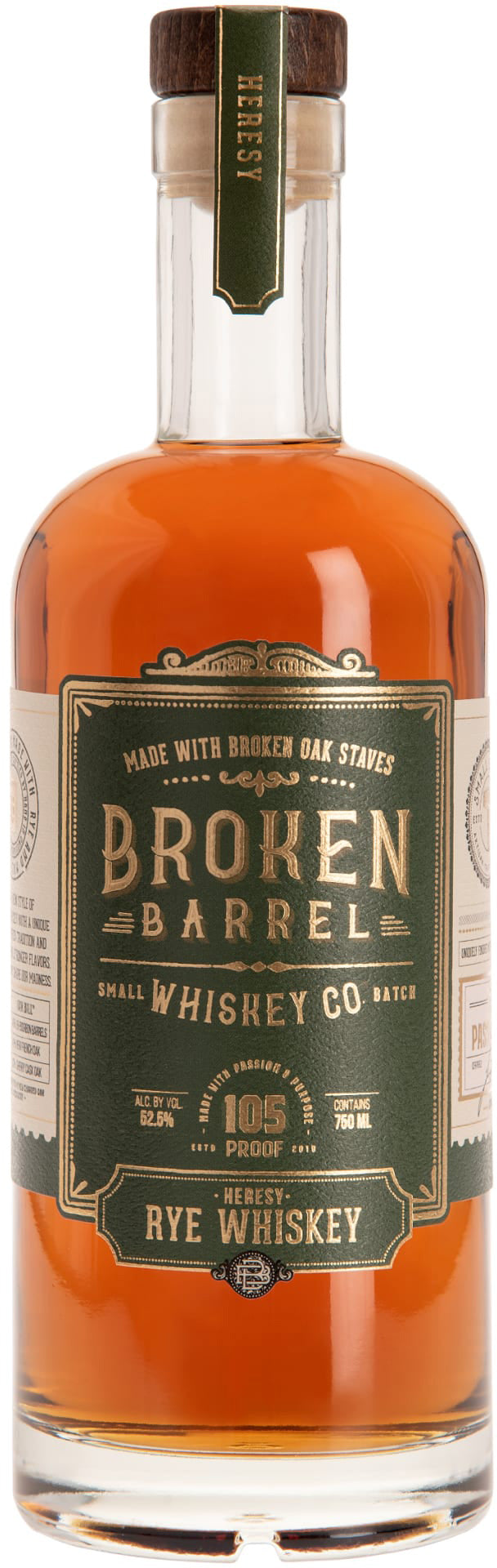 Broken Barrel Whiskey Co Rye Whiskey Heresy
