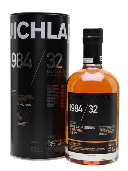 Bruichladdich Scotch Single Malt 1984 32 Year Rare Cask Series 1984