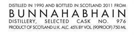 Bunnahabhain Scotch Single Malt 12 Year