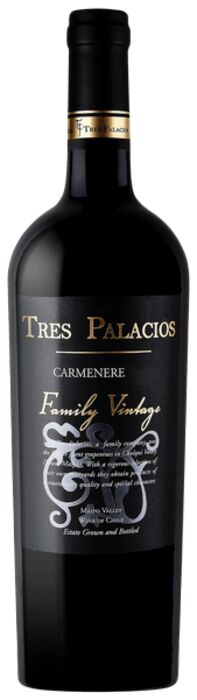 Carmenere, 'Family Vintage', Tres Palacios 2019