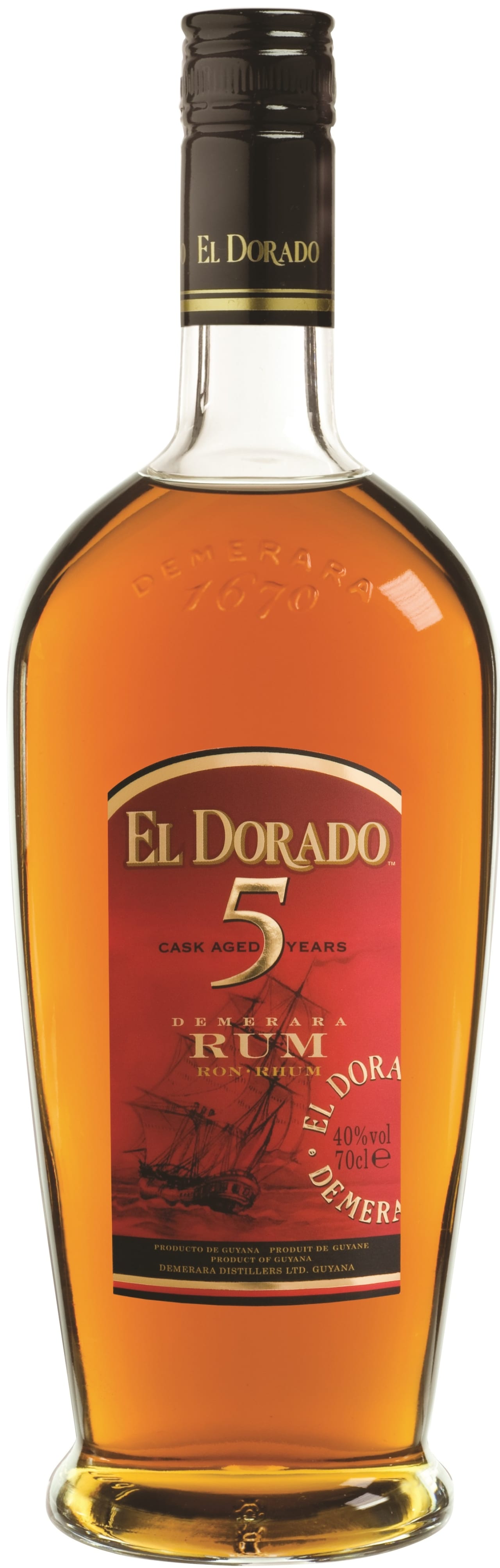 Cask Aged 5yr Old Rum, El Dorado (NJ SOLID)