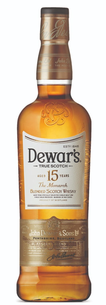 DEWARS 15YR W/50ML 12YR & 18YR NECKER