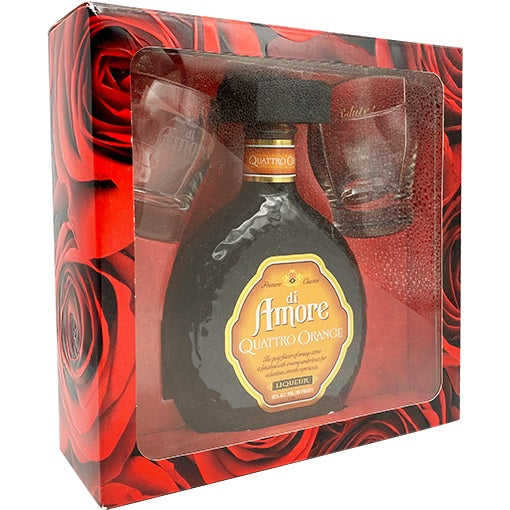 DIAMORE QUATTRO ORANGE GLASS SET