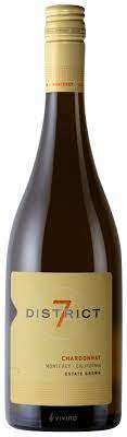 DISTRICT 7 CHARDONNAY 2019 (EFFECTIVE: 5/10 BST CS $112.00/1CS BST BT $9.33/1CS EBIZ!)