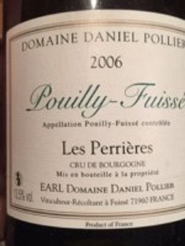 Daniel Pollier Pouilly-Fuisse Les Perrieres 2019