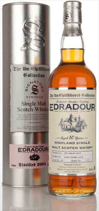 Edradour Scotch Single Malt 10 Year By Signatory 2022